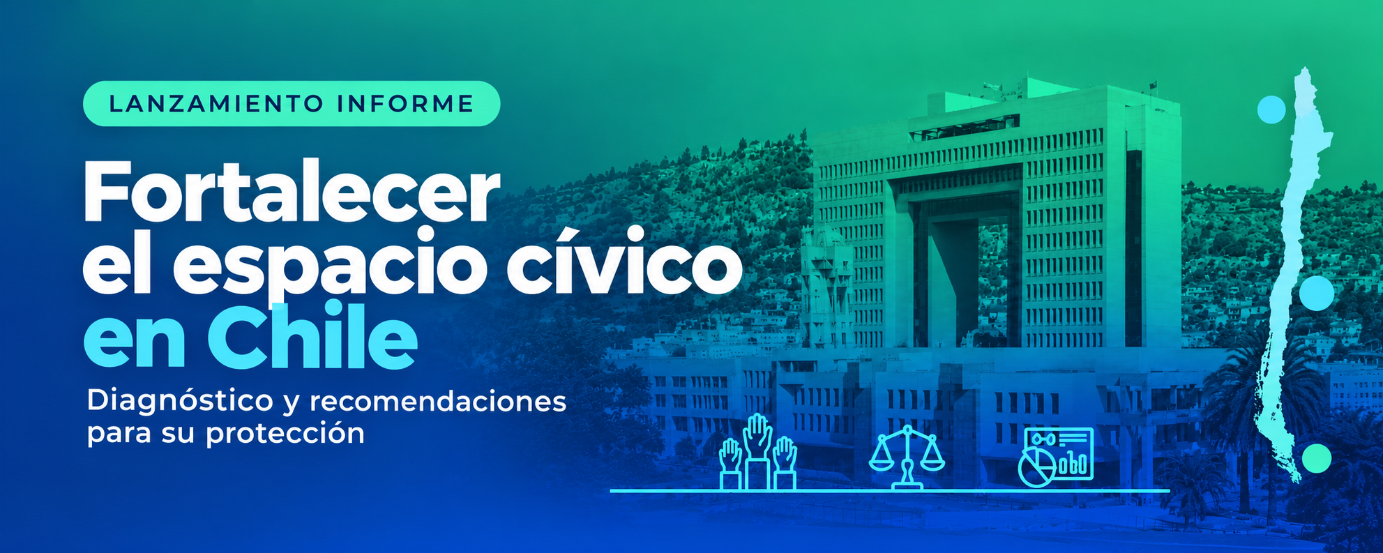 Lanzamos el estudio «Fortalecer el espacio cívico en Chile»: diagnóstico y recomendaciones para su protección